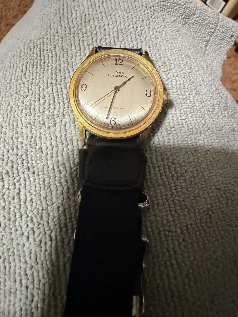 1970 Vintage Timex Viscount Automatic Gold-Tone Dress Watch